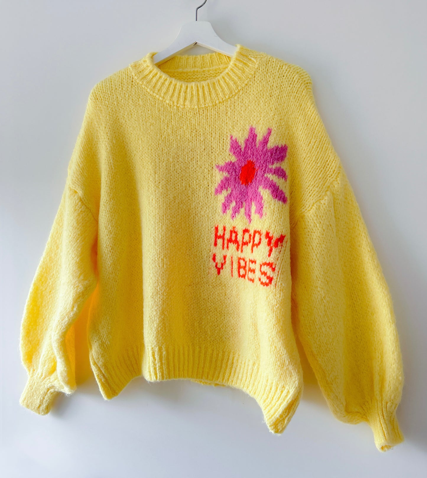 Trui - Good Vibes geel