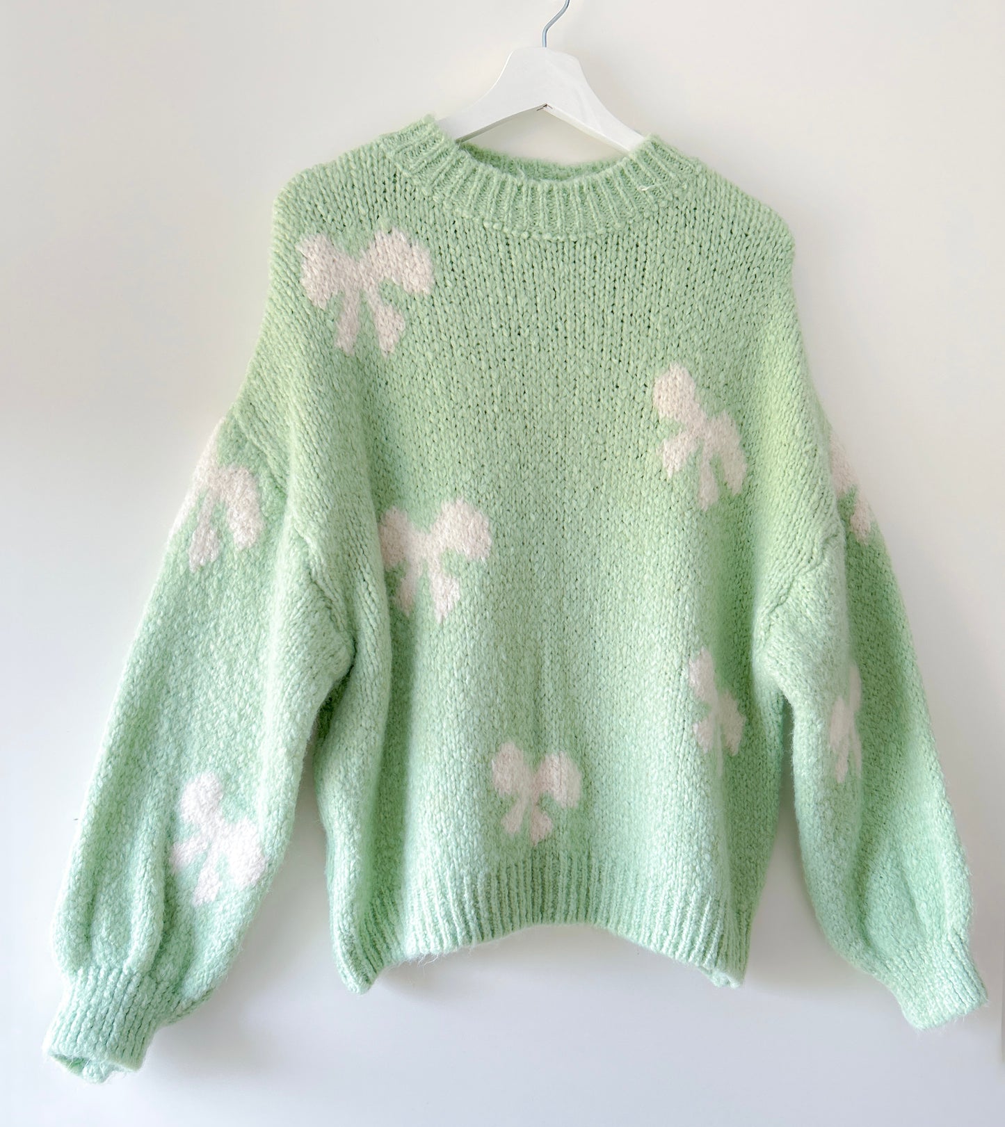 Trui - Bow mintgroen