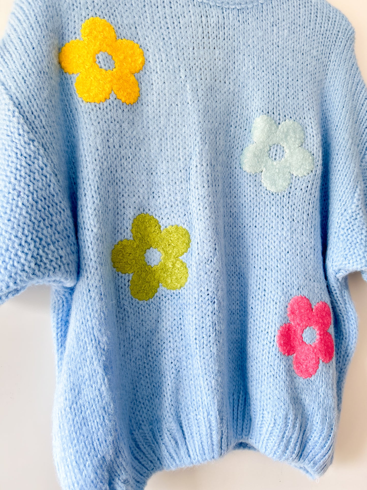 Trui - Flower blue