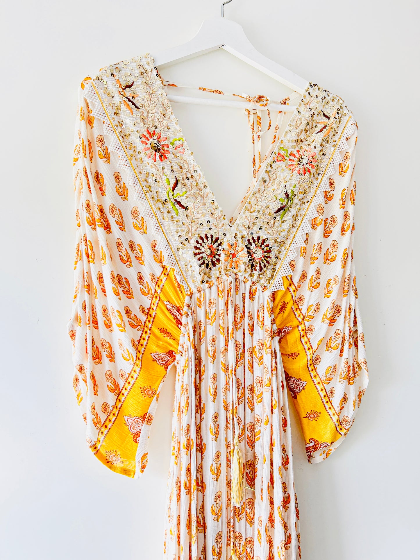 Jurk - Bohemian beach oranje