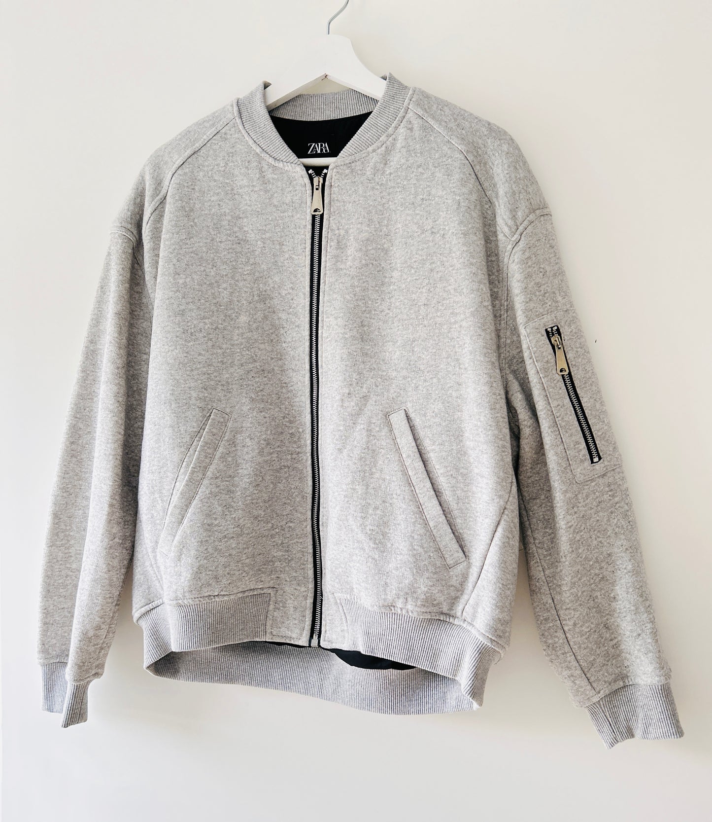 Cardigan sweat gris Zara