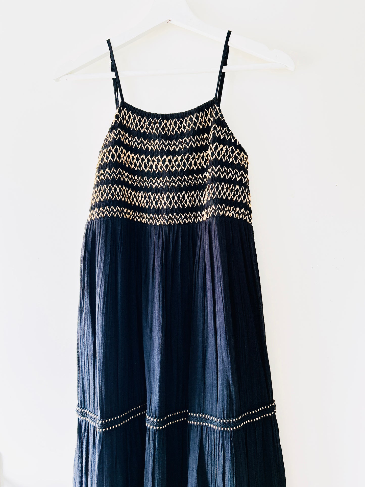 Black bohemian long dress Zara