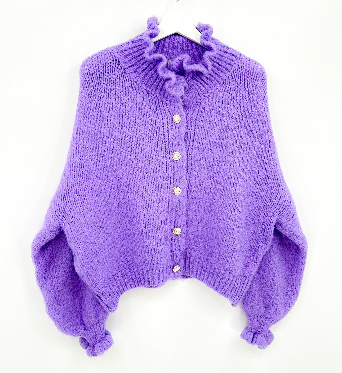 Vest - Ruffle chique paars