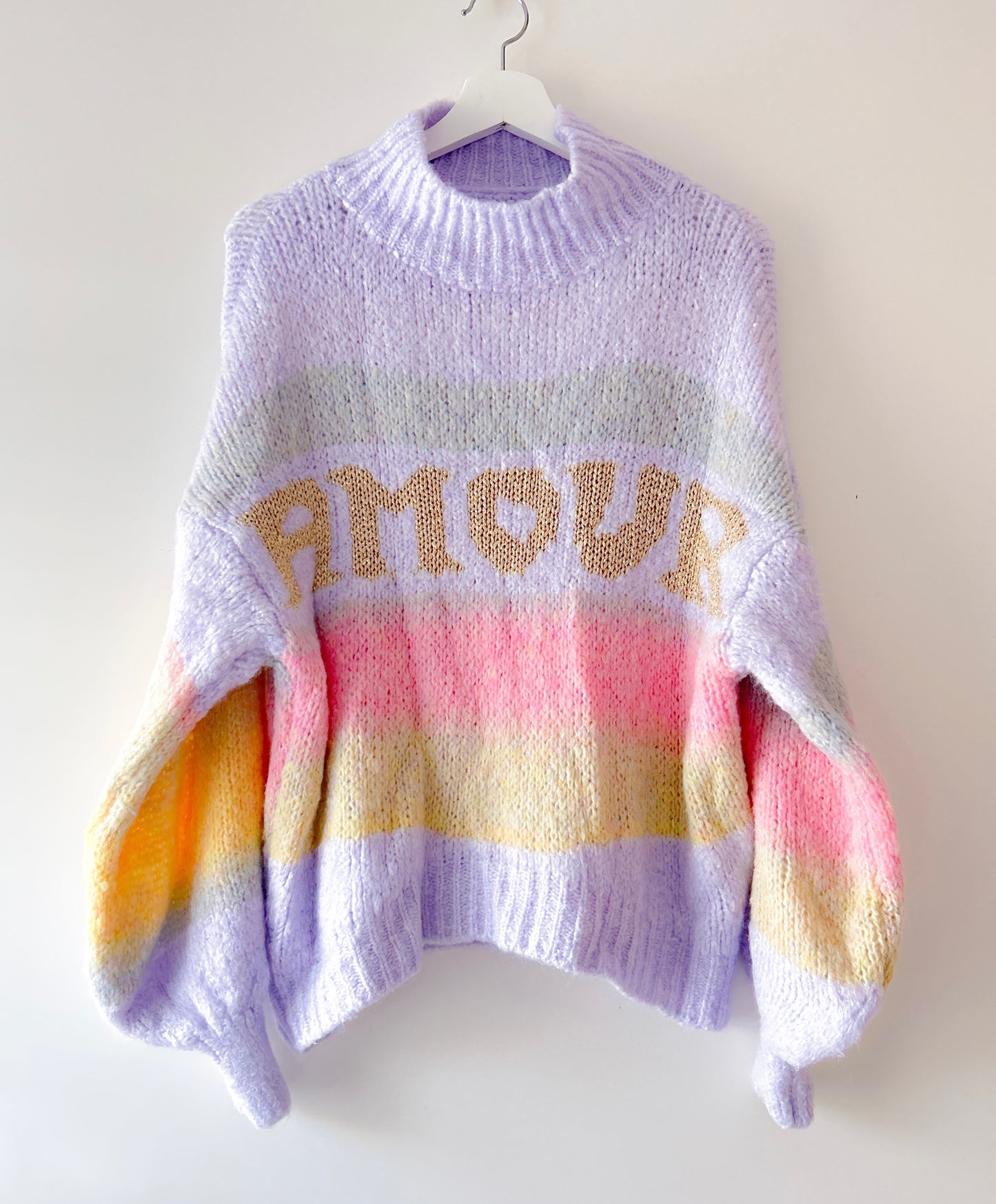 Knitted Turtleneck - Amour Pastel Lilac