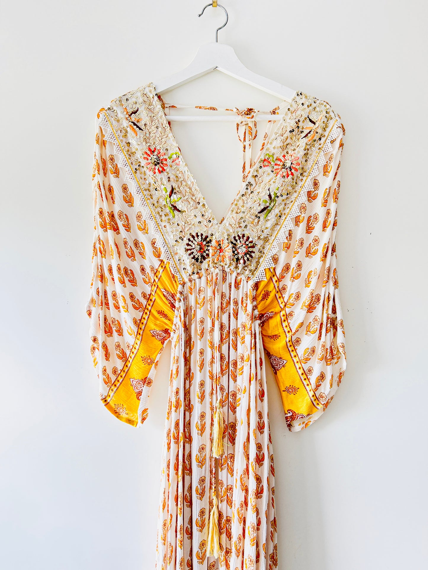 Jurk - Bohemian beach oranje
