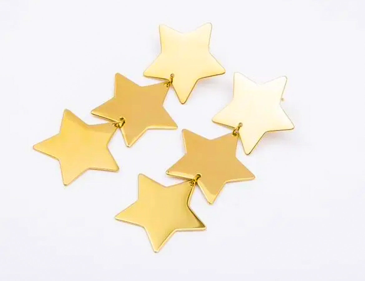 Stainless Steel Oorbellen - Stars
