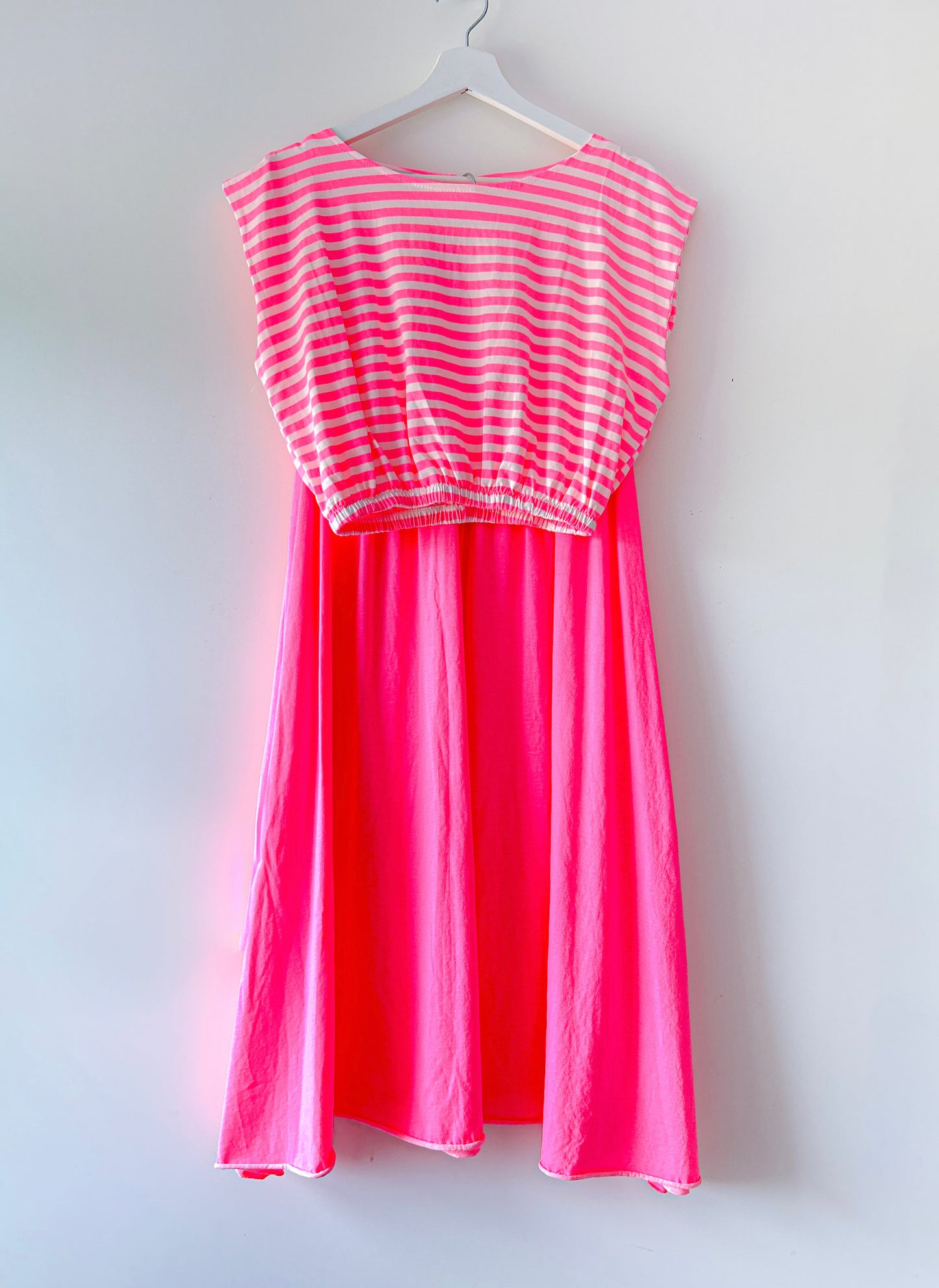 Tweedelige set - Neon-roze stripe