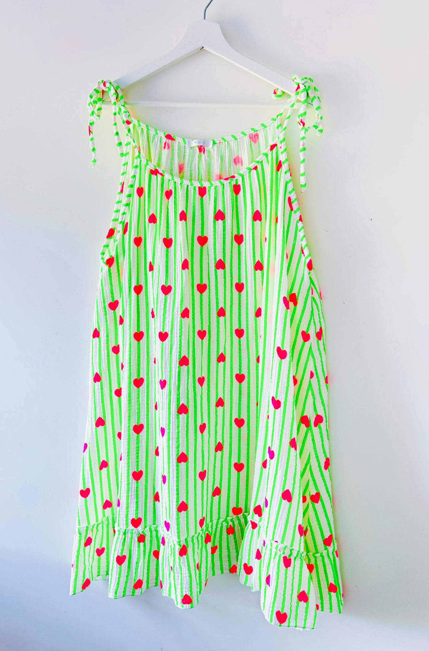 Jurk - Summer neon-groen