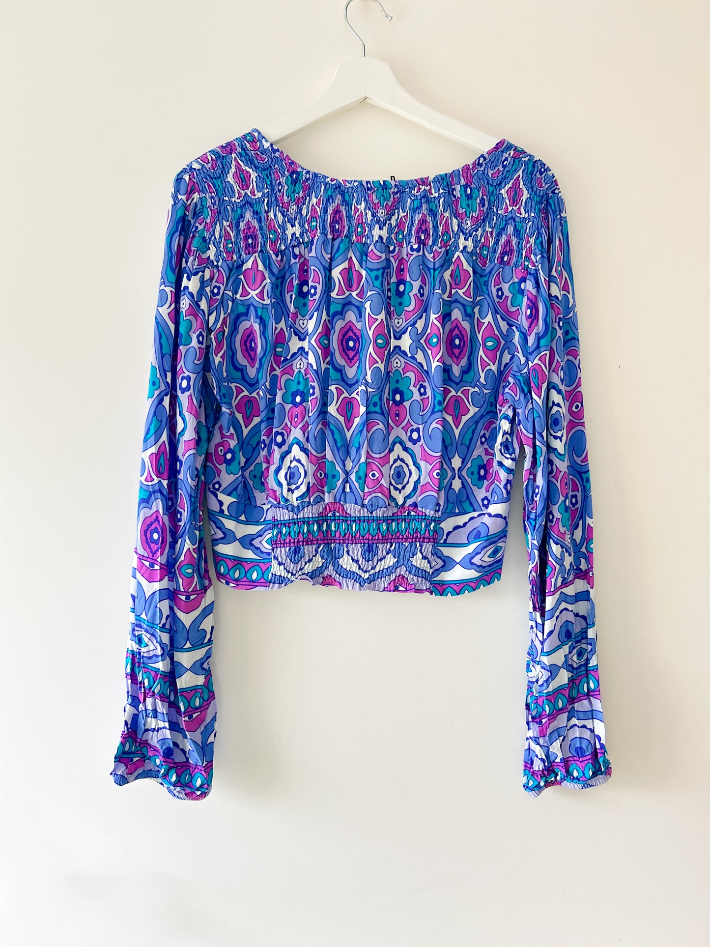 Crop top - Bella blauw