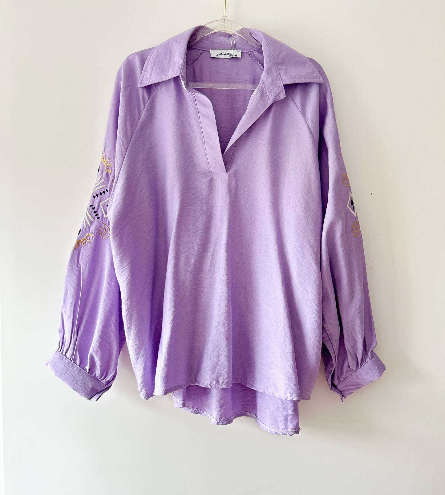Blouse - boho summer lila