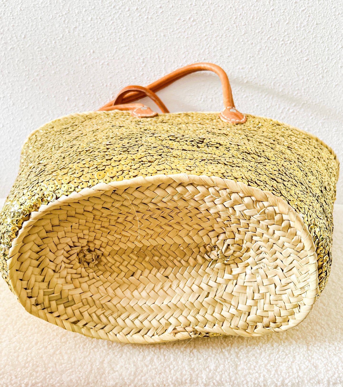 XL goldy lovertjes strandtas