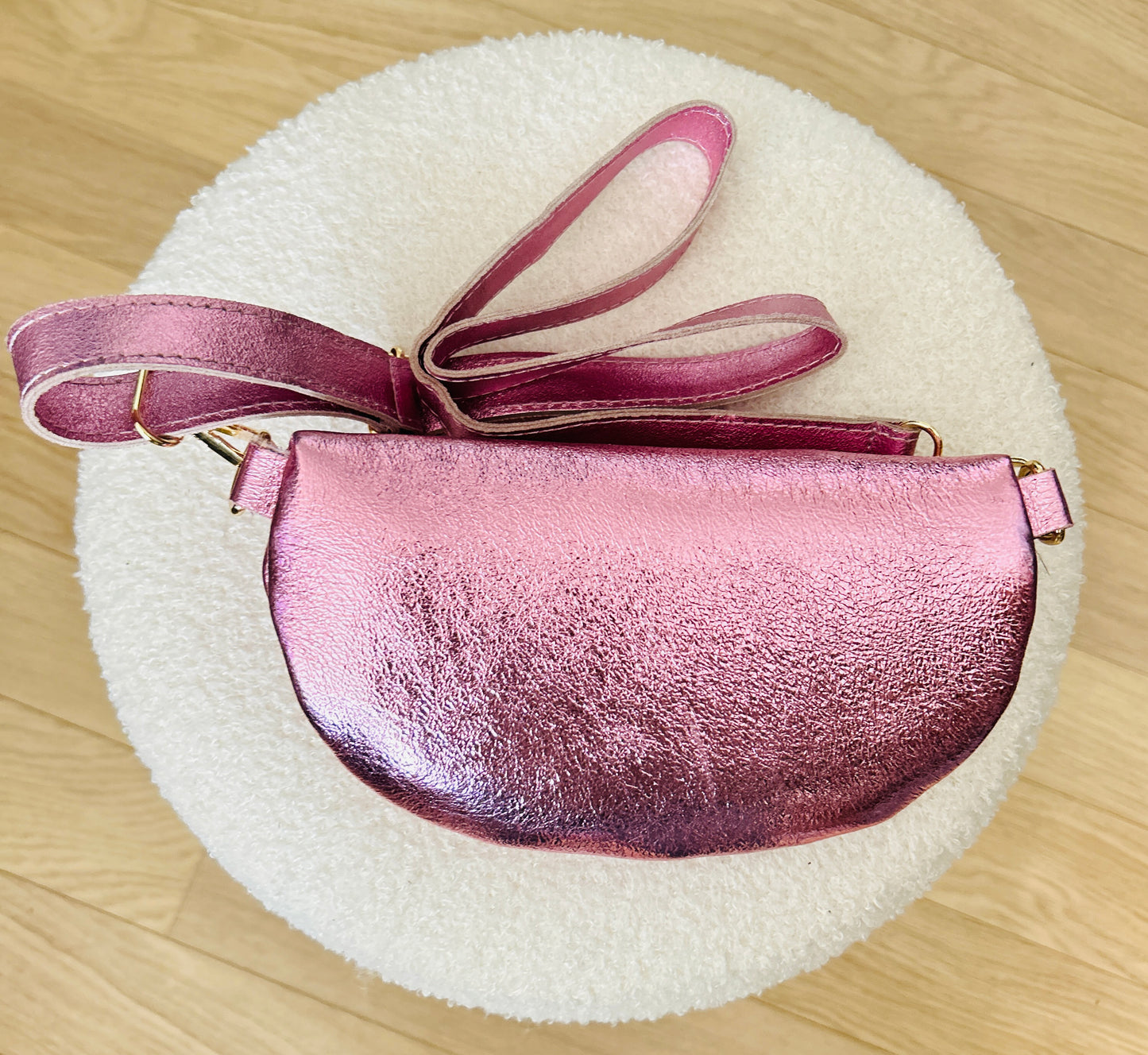 Leren schoudertas - Liora Roze
