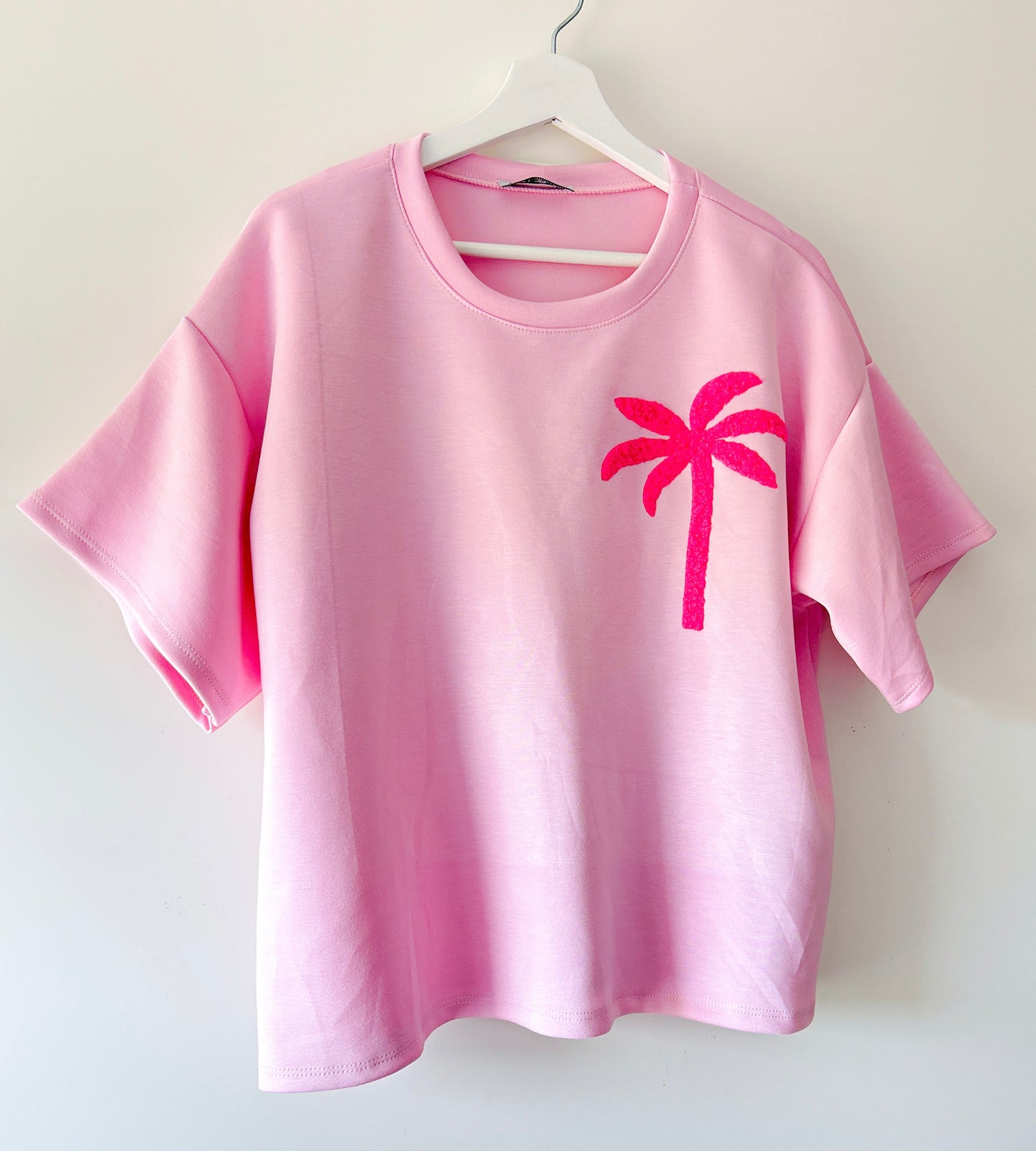 Tweedelig set - palmtree pink