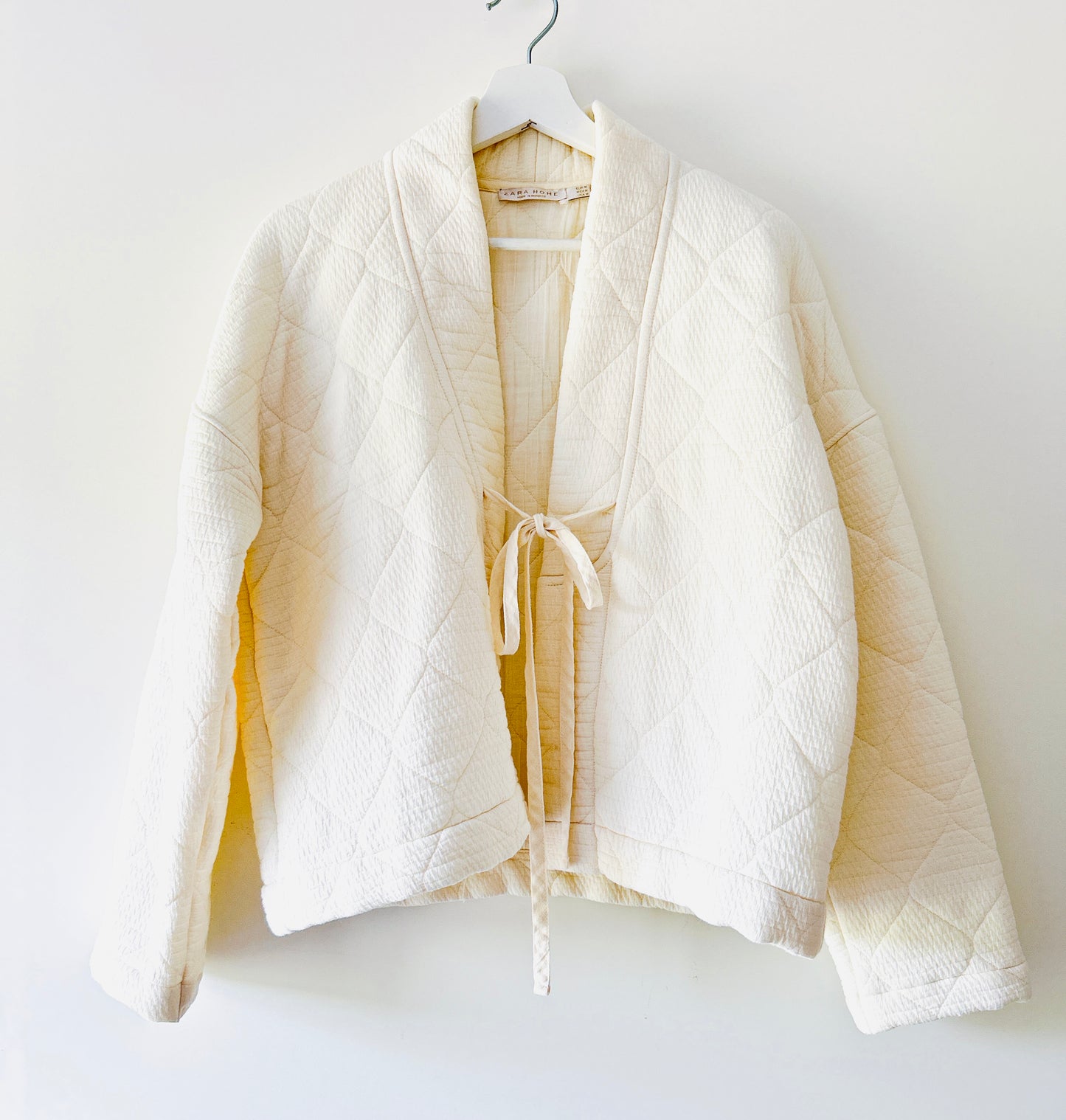 Cream kimono padded jacket Zara Home
