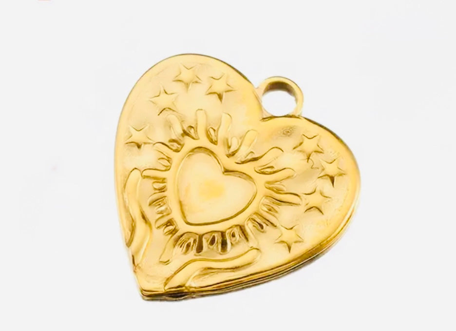 Metal heart - goud
