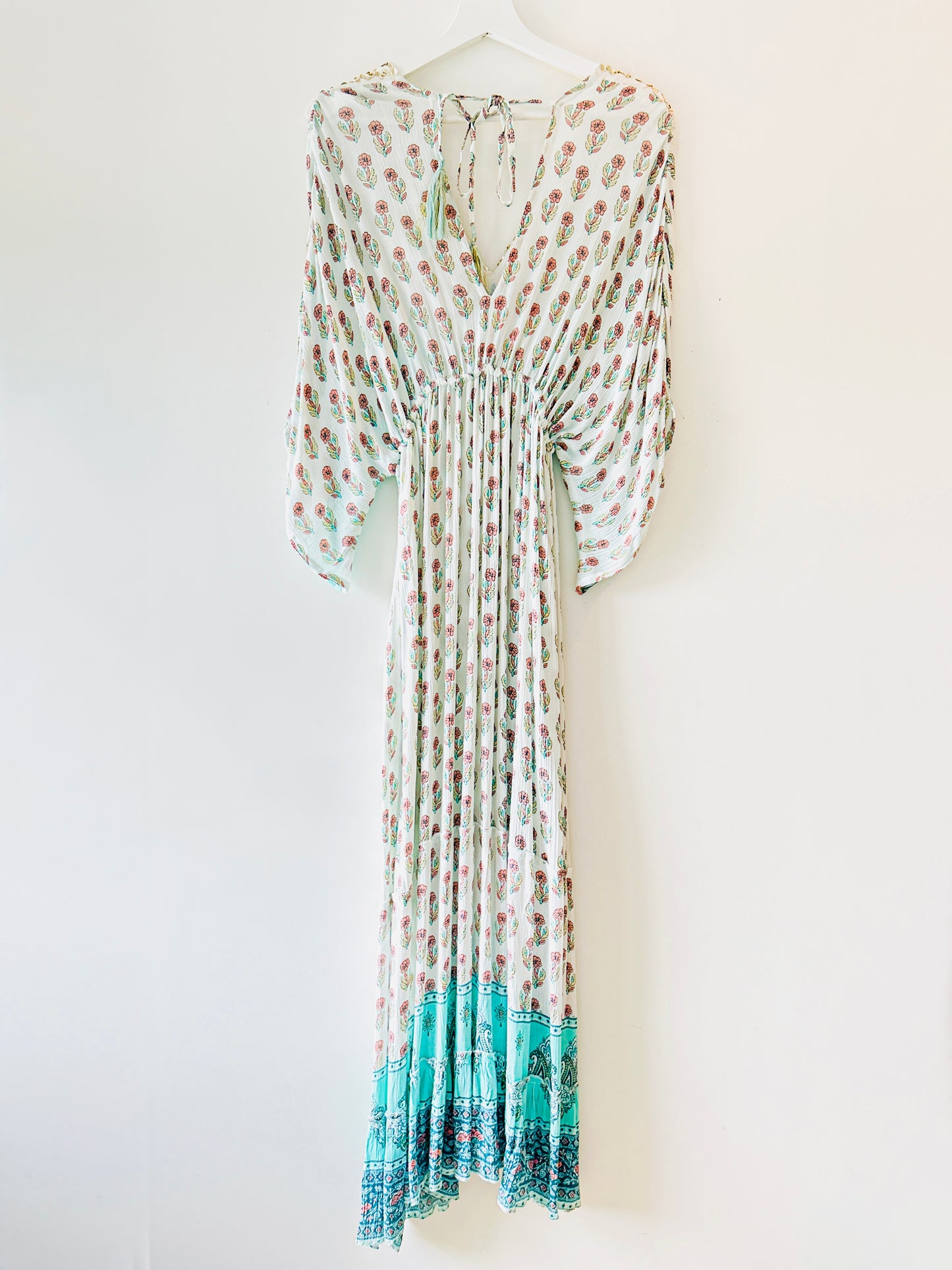 Jurk - Bohemian beach turquoise