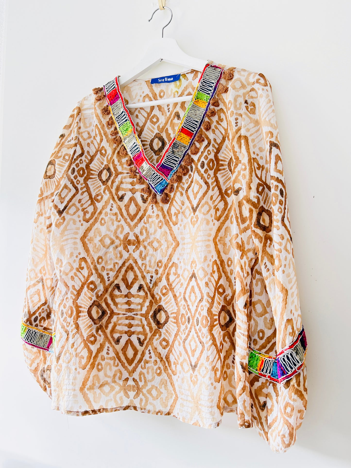 Blouse - Boho ibiza brown