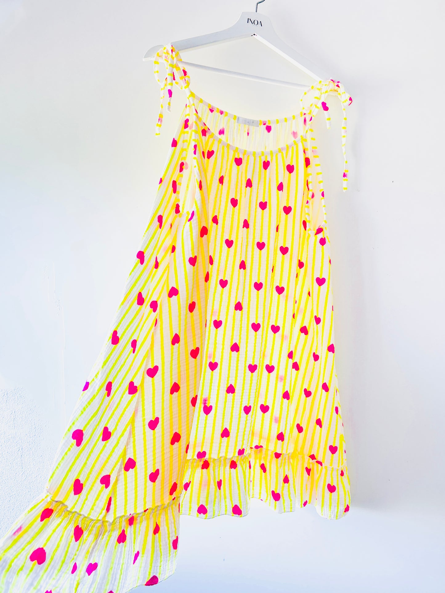 Jurk - Summer neon-geel