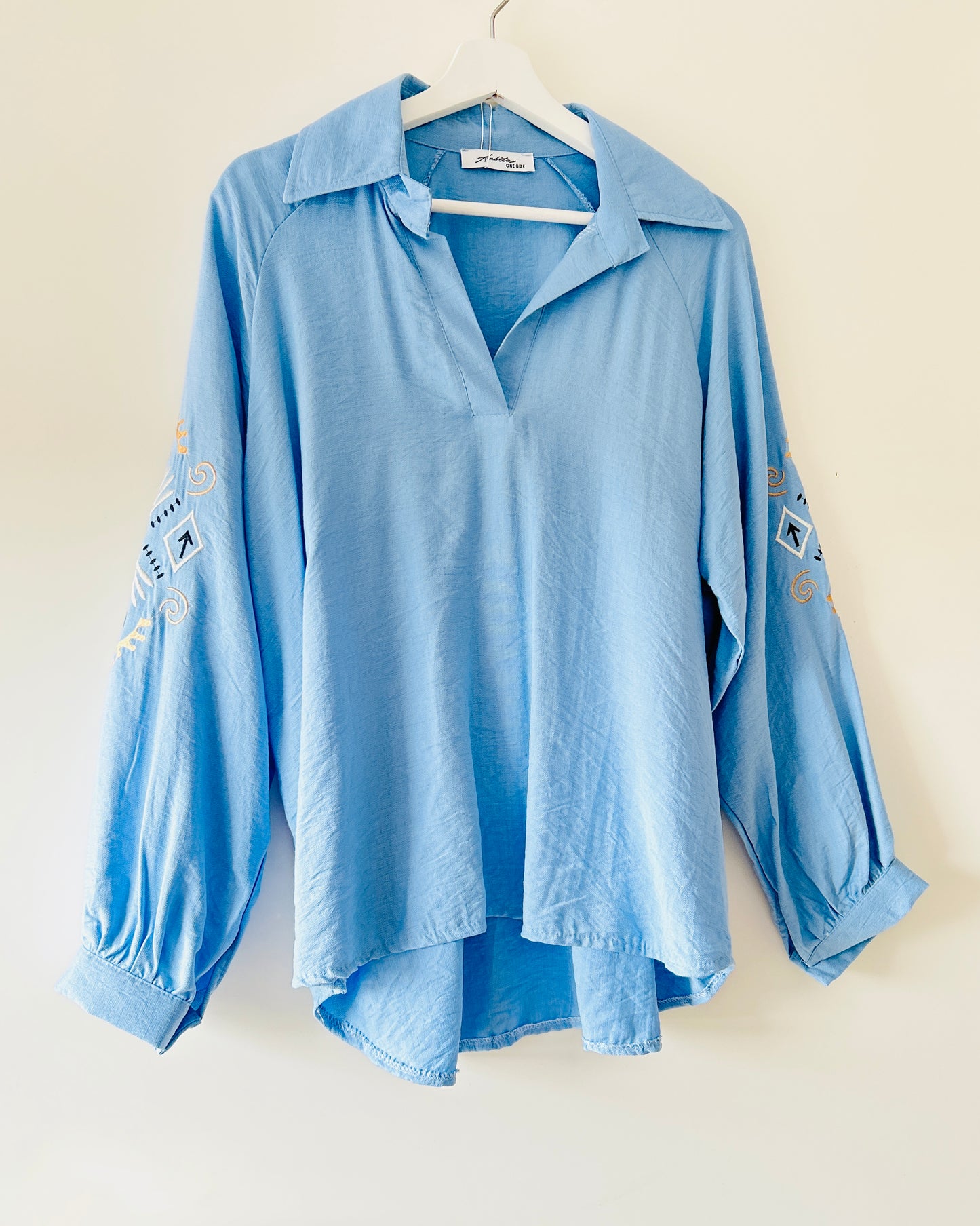 Blouse - Boho summer blauw