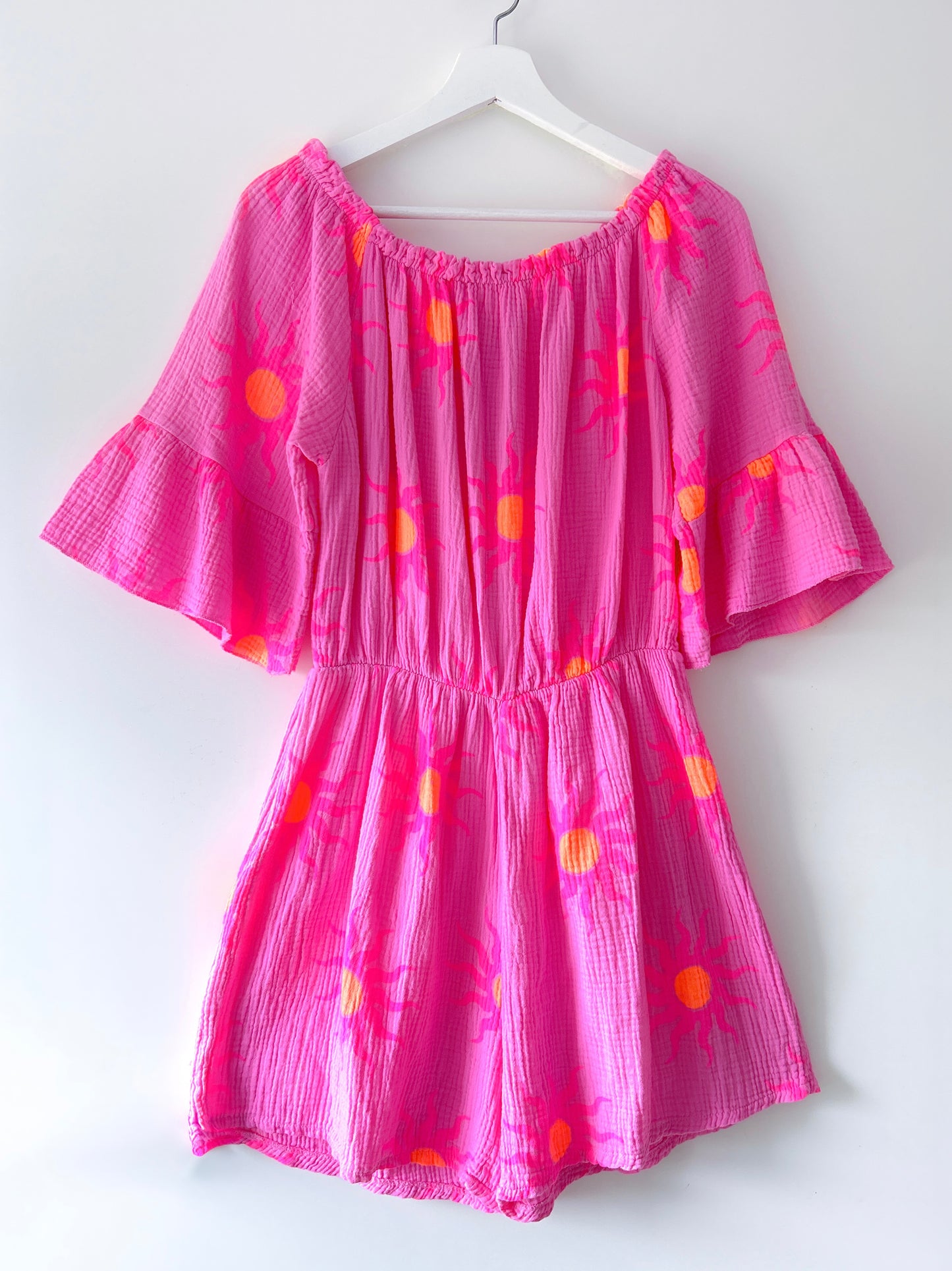 Playsuit - Sunny pink neon-roze/oranje
