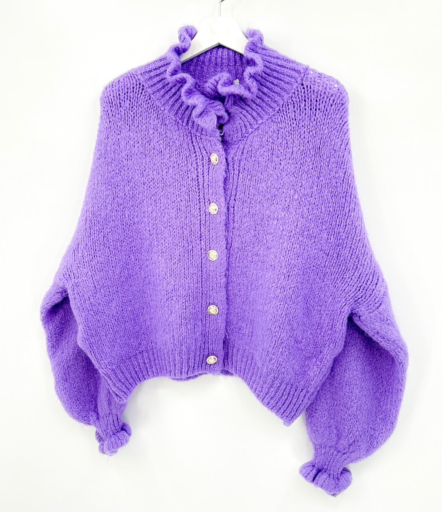Vest - Ruffle chique paars