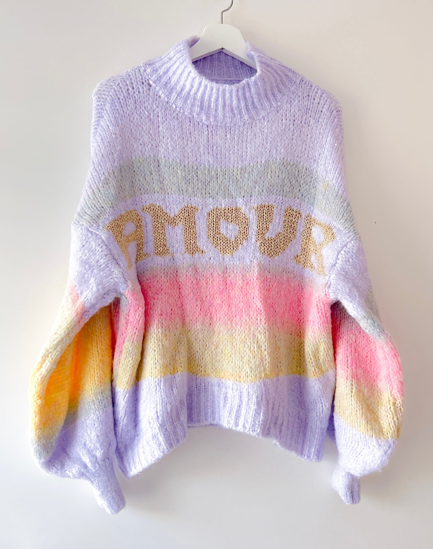 Knitted Turtleneck - Amour Pastel Lilac