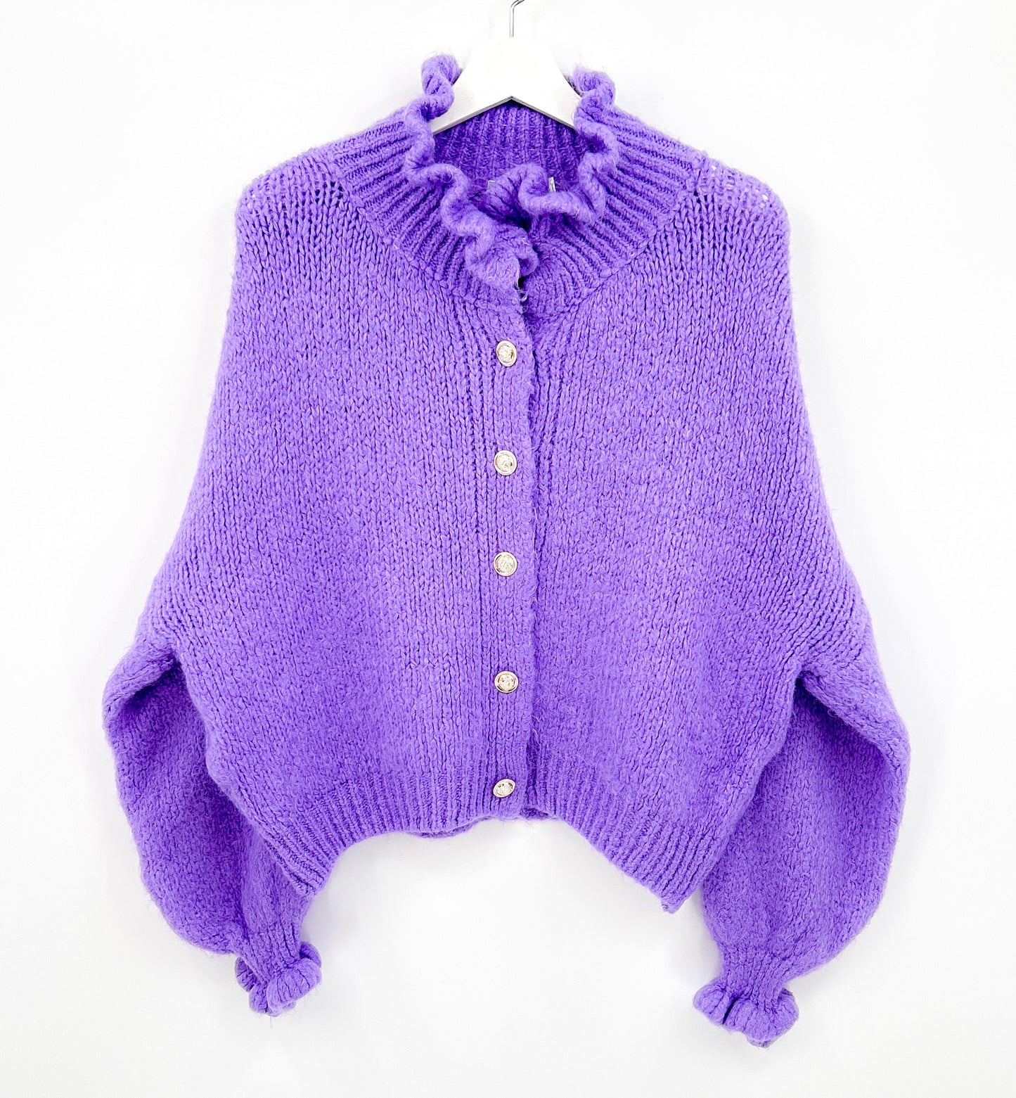 Vest - Ruffle chique paars