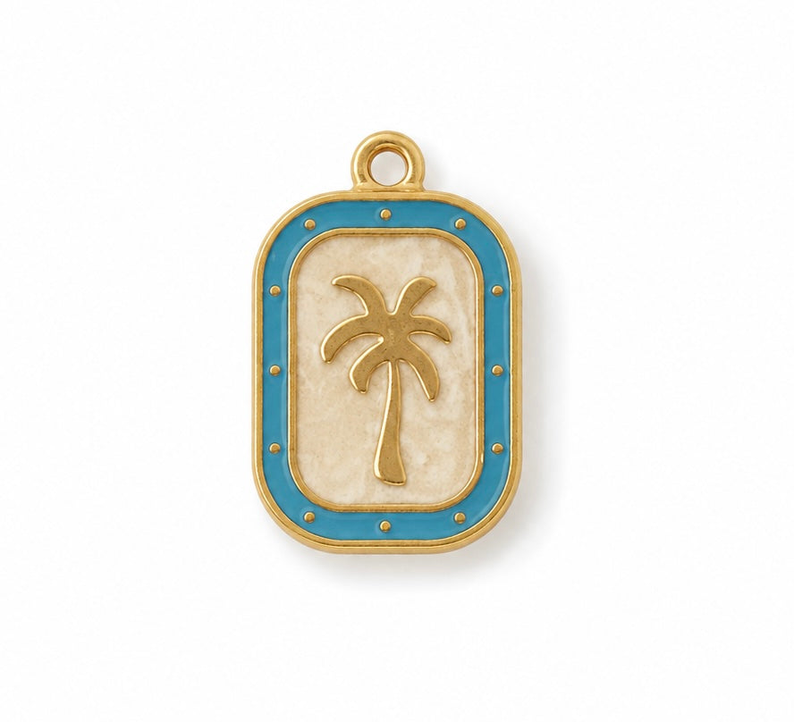 Palmtree blue bedel