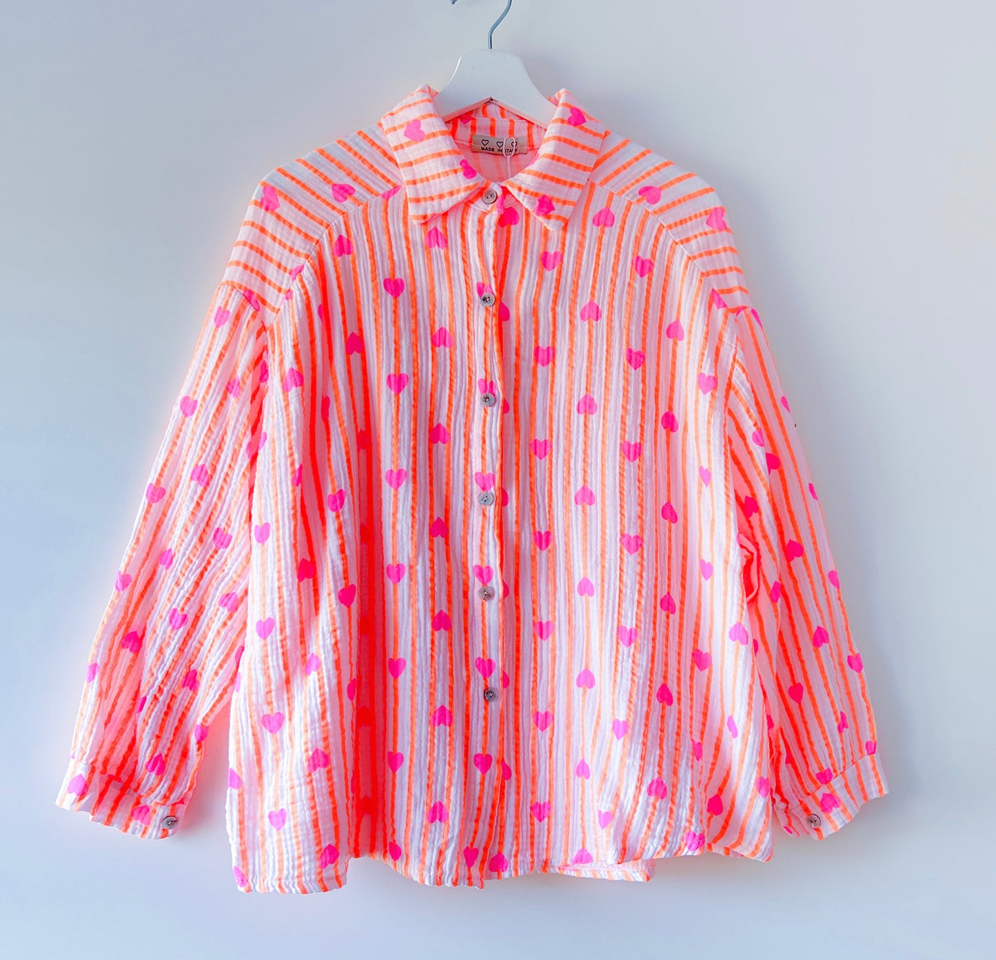 Blouse - Love March neon-oranje