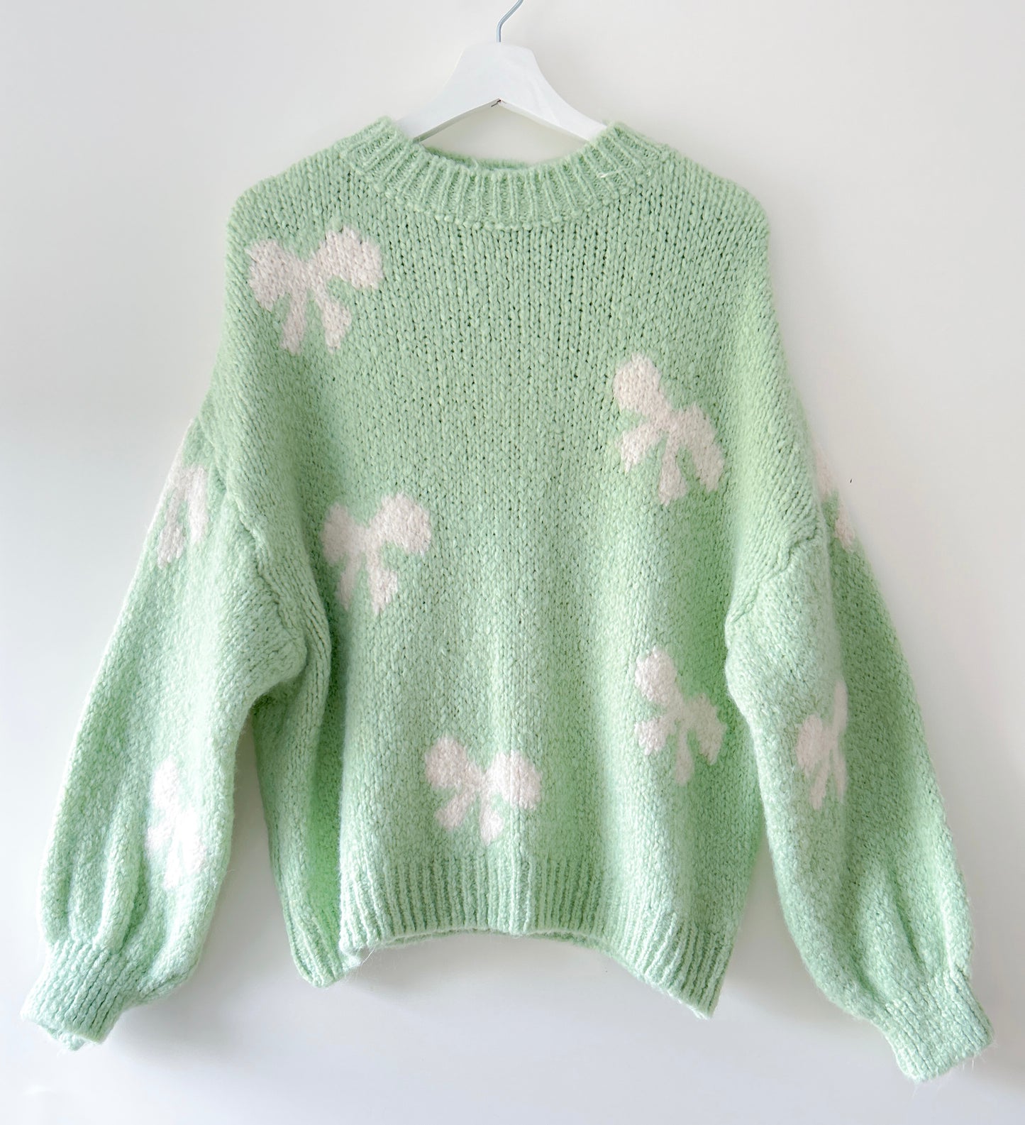 Trui - Bow mintgroen