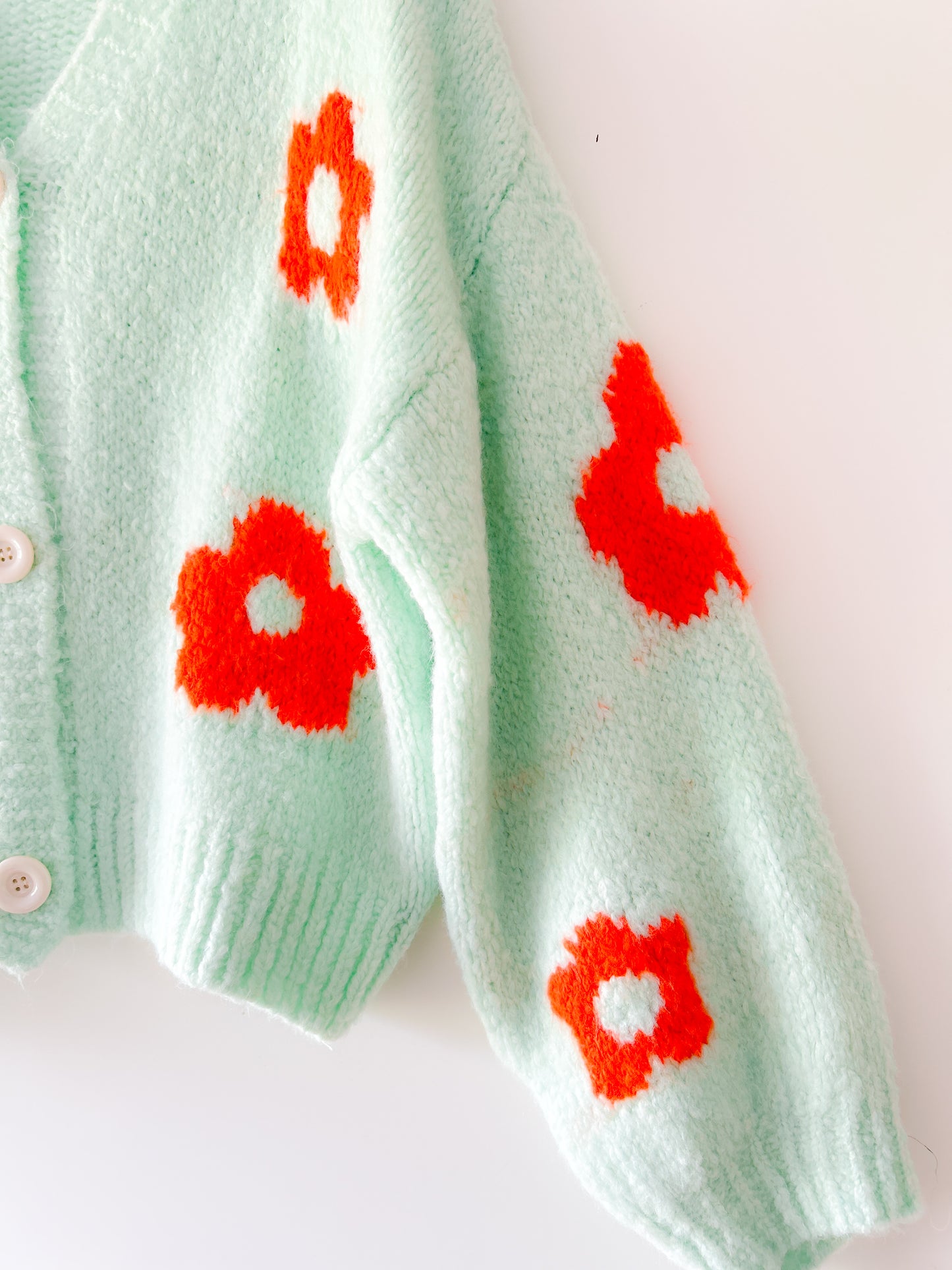 Vest - Flower mintgroen