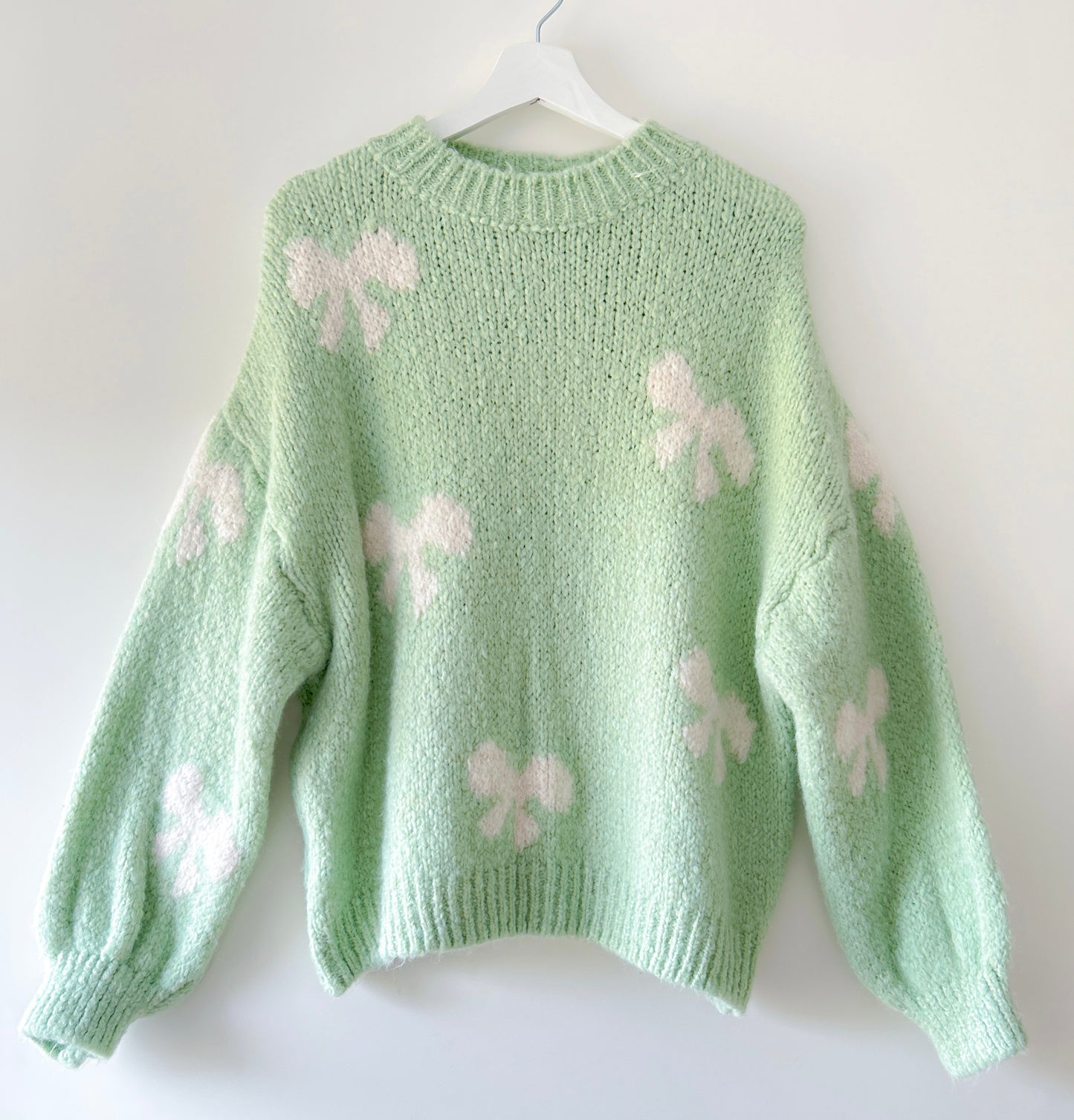 Trui - Bow mintgroen