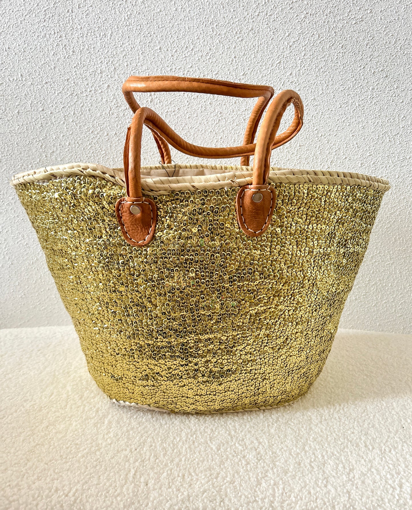 Lovertjes gold strandtas
