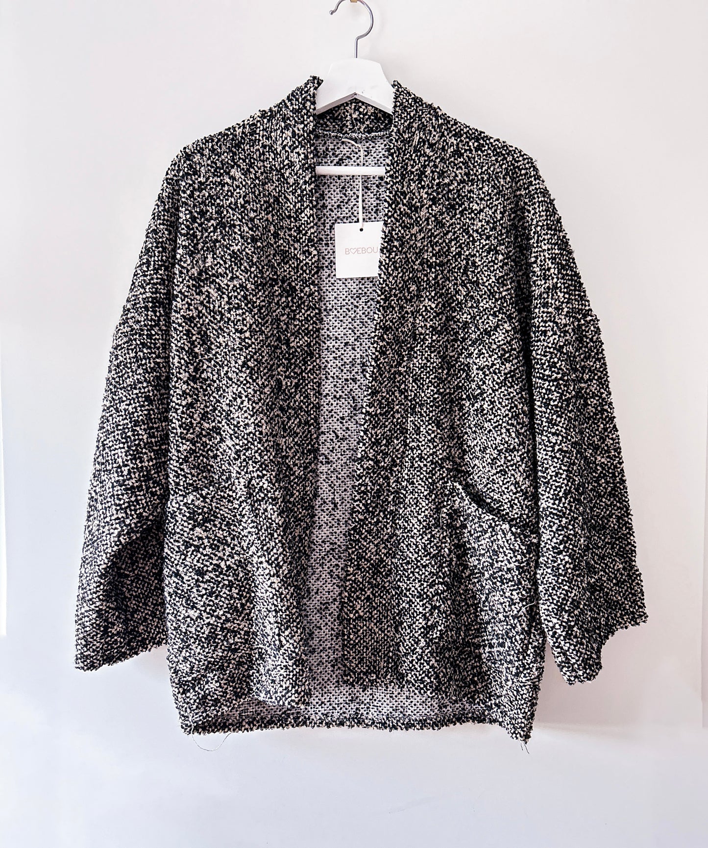 Blazer - Danté tweed melange zwart