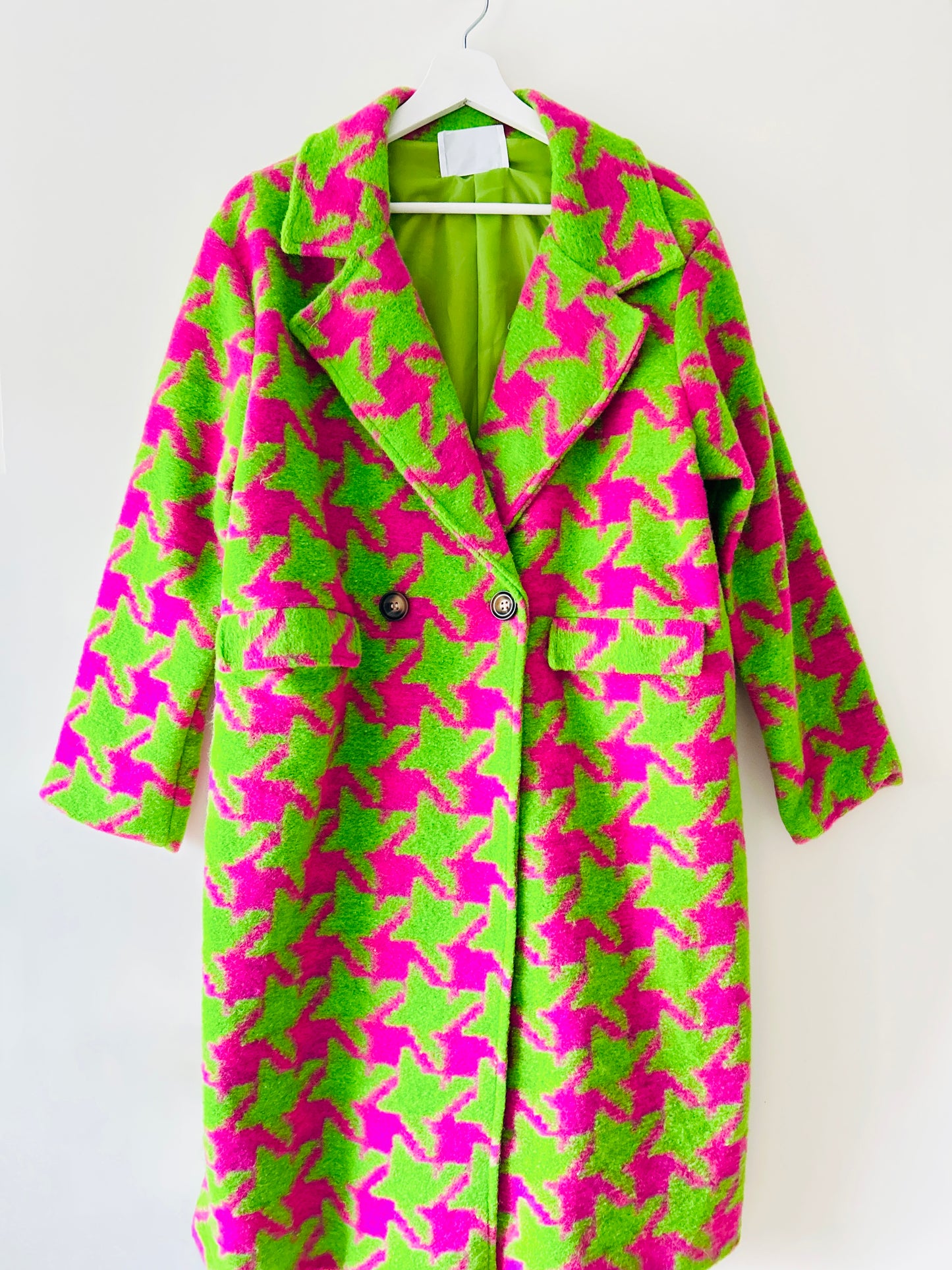 Jas - Eva roze/groen