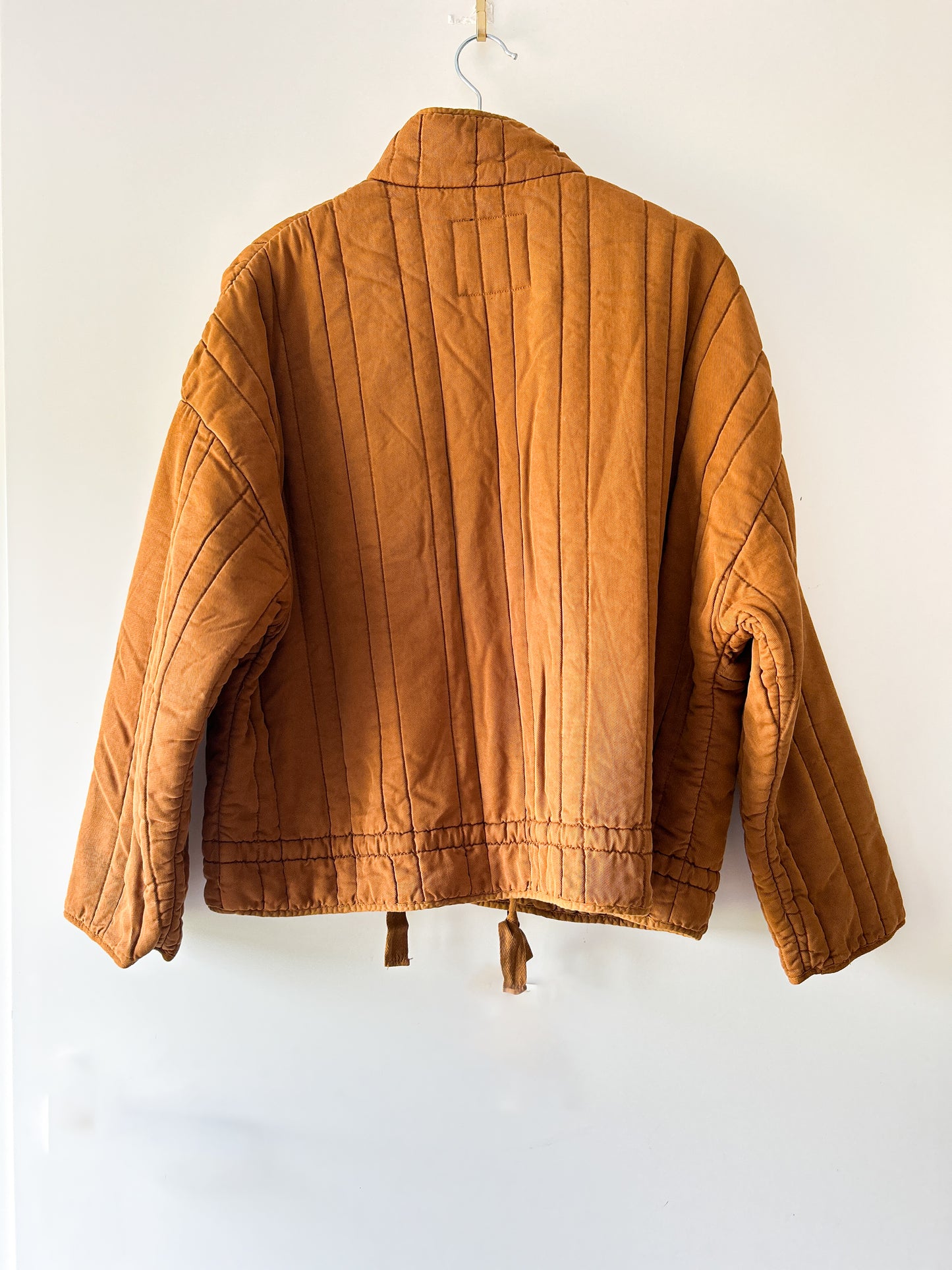 Camel/brown padded jacket Zara