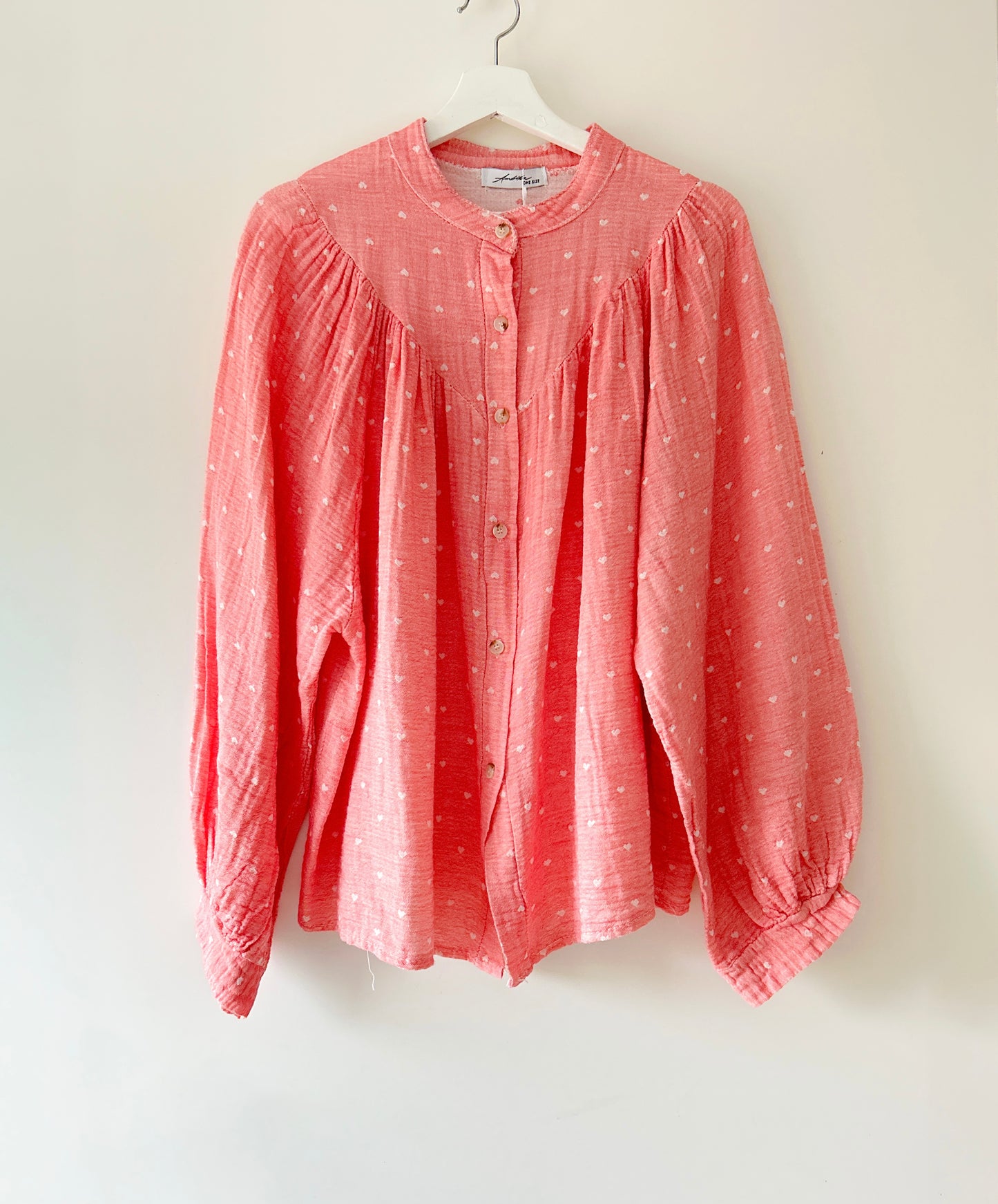 Blouse - hartjes rood