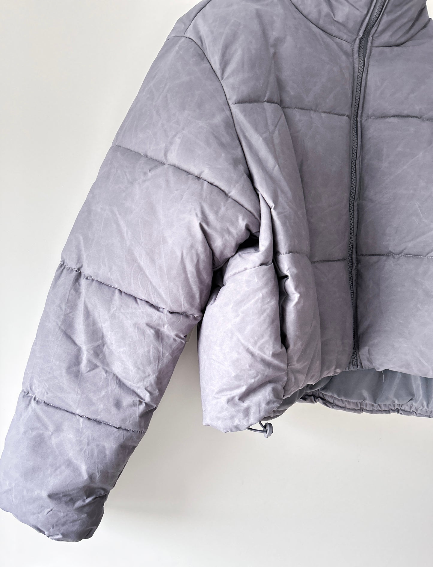 Veste matelassée grise Zara