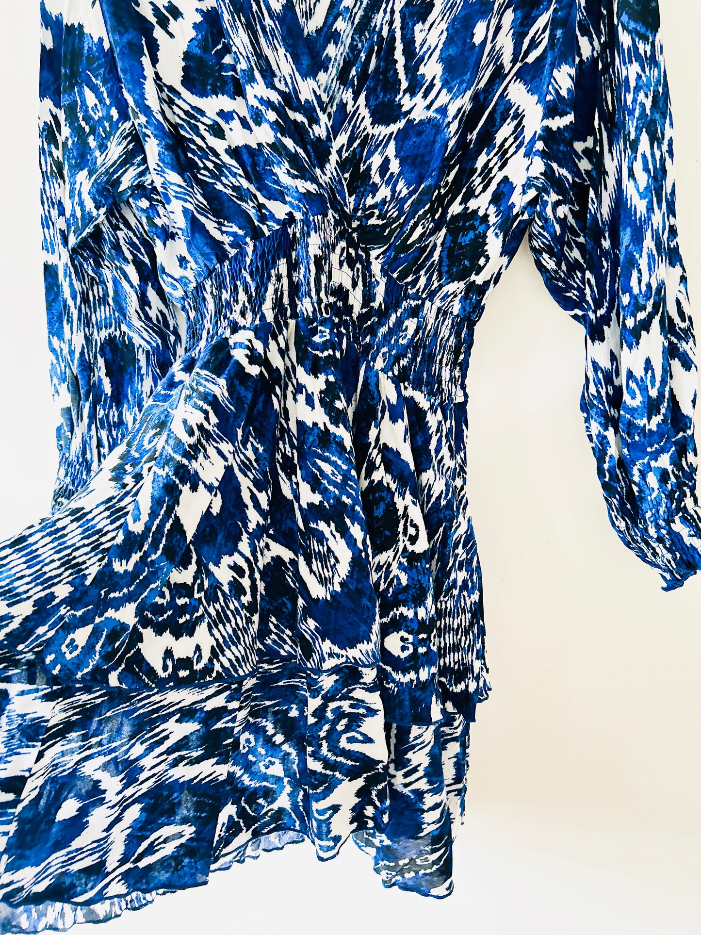 Blauw/wit mini jurkje Zara