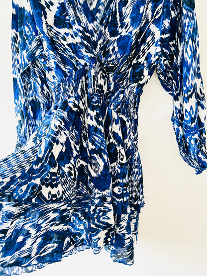Blauw/wit mini jurkje Zara