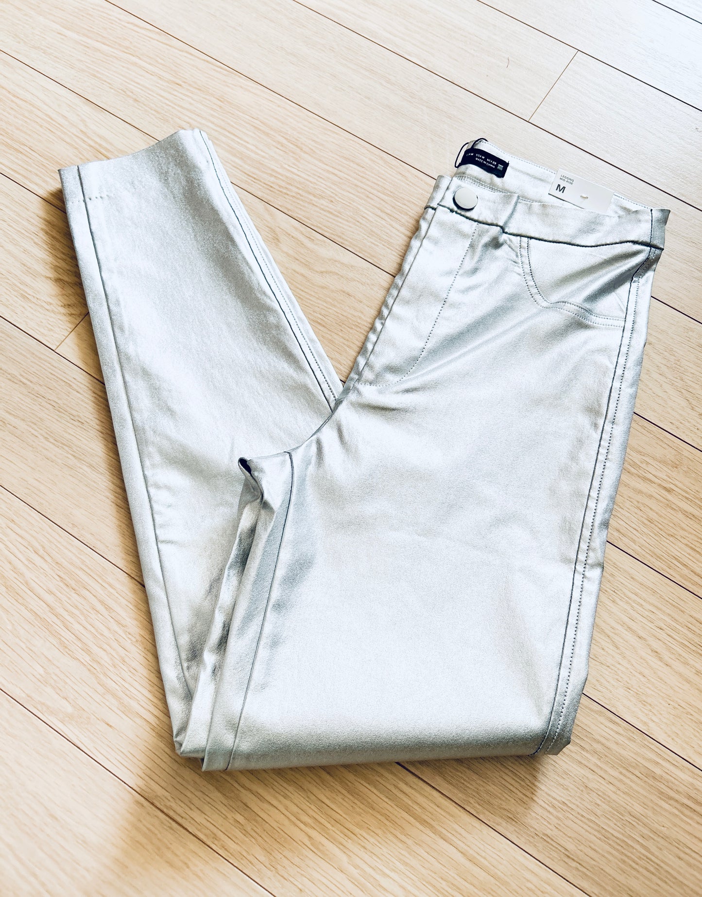 Pantalon argenté Zara