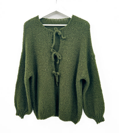 Gilet tricoté - Elsa kaki