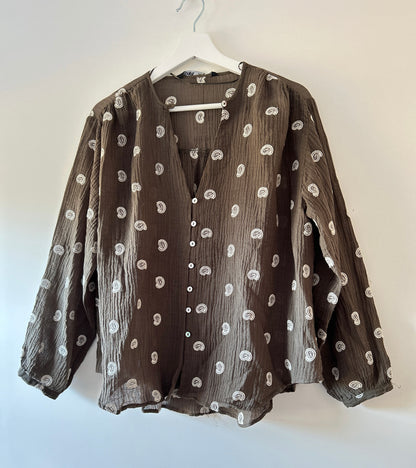 Geborduurde blouse Zara