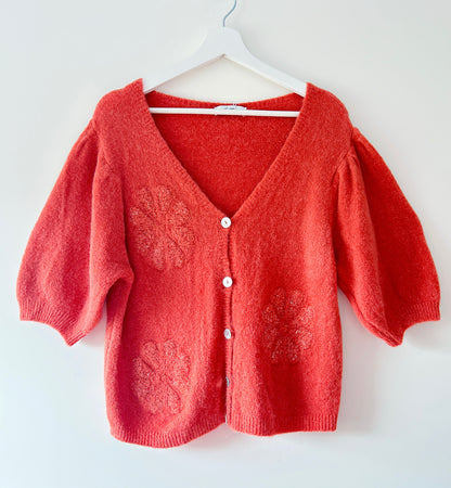 Gilet tricoté - Dina orange