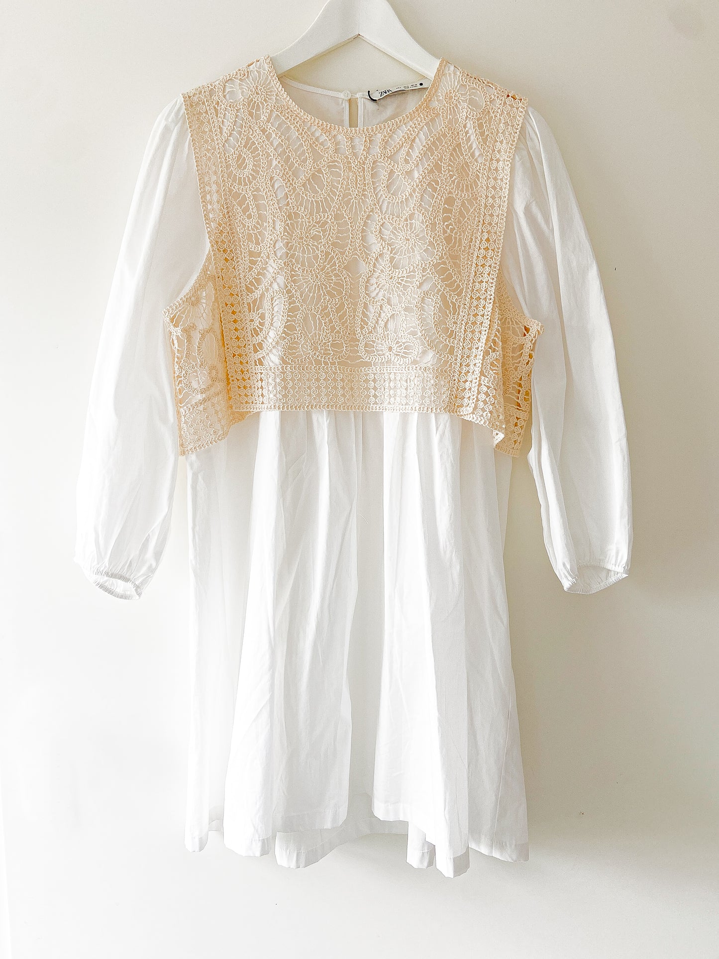 Crochet shirt dress Zara