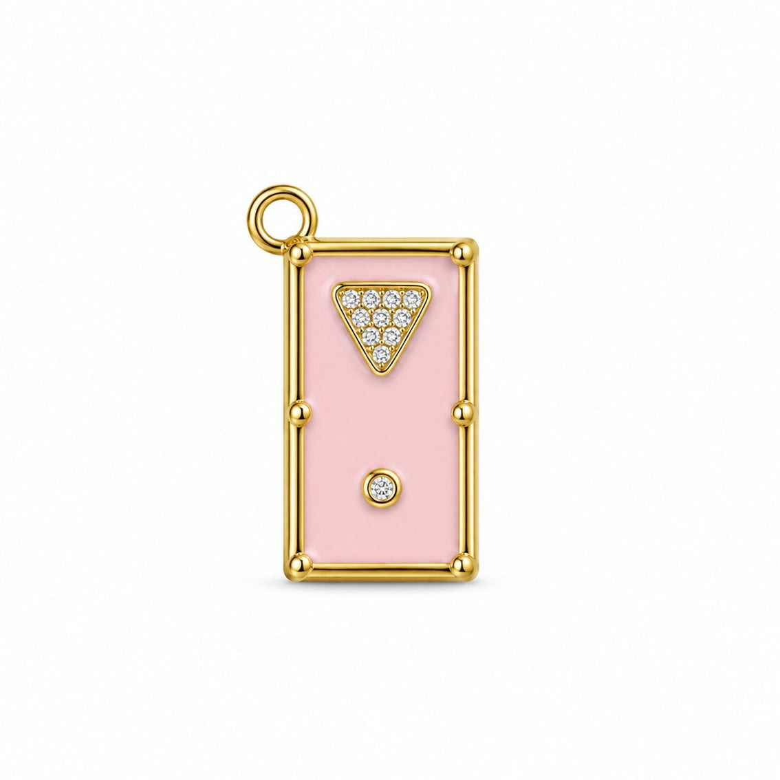 ♡ Telefoonhoesje lichtroze bedel