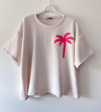 Tweedelig set - palmtree beige