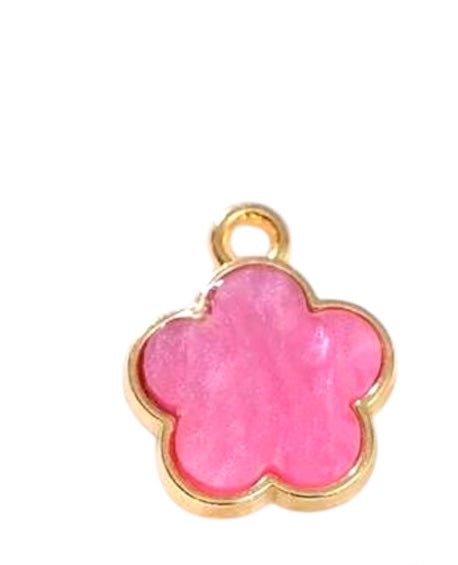 Parelmoer bloem roze