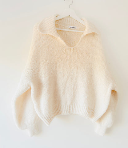 V-neck sweater - Mayla off-white