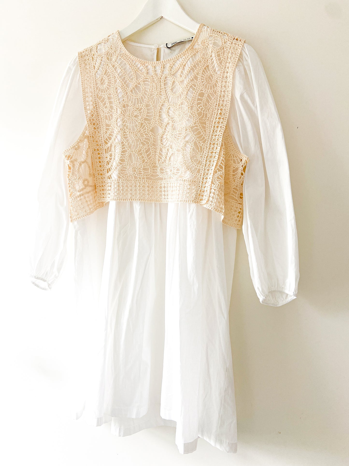 Crochet shirt dress Zara